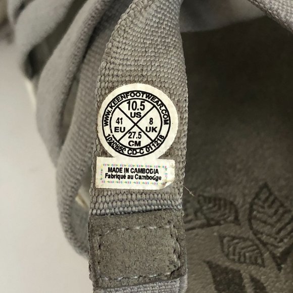 Keen Women's Size 10.5 Damaya Grey Strappy Open Toe Quick-Dry Slip On Sandals - Picture 10 of 10